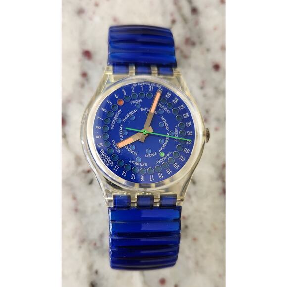 Swatch watch DROP GK708 1993 Standard Gents New old stock with case and battery - Picture 3 of 9